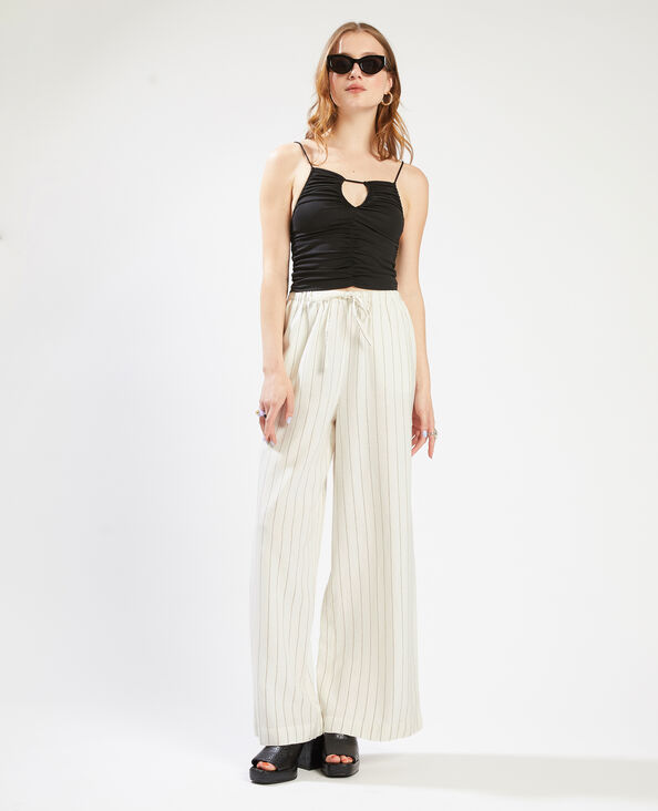 Pantalon large et droit SMALL rose clair - Pimkie