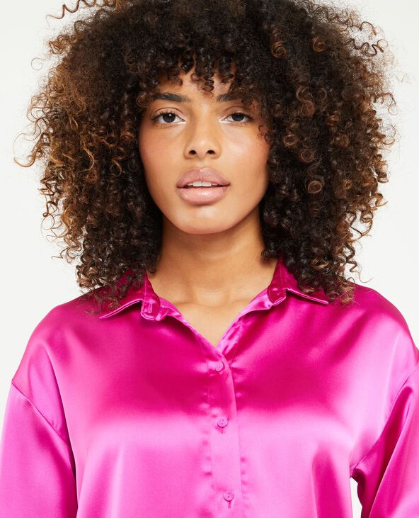 Chemise oversize en satin Pimkie