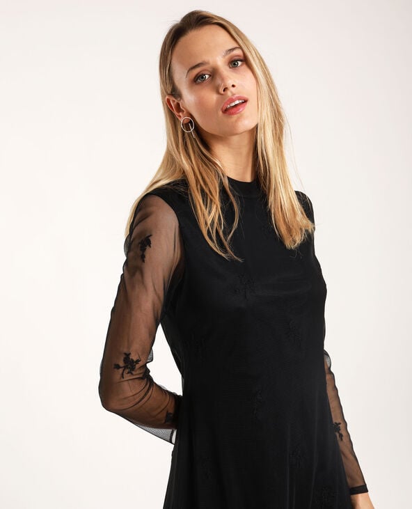 Robe à manches longues noir - Pimkie