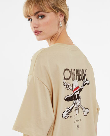 T-shirt oversize One Piece beige - Pimkie