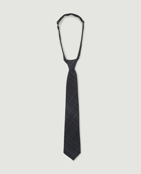 Cravate à carreaux noir - Pimkie