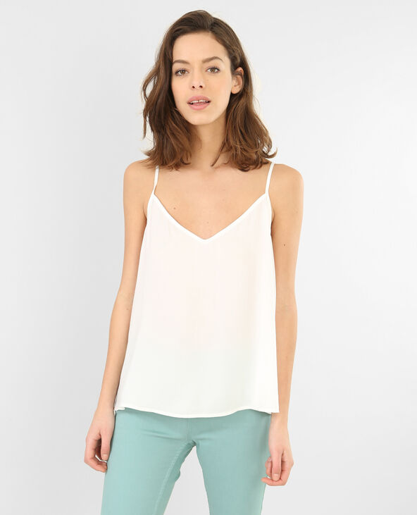 Top fluide dos lacet blanc - Pimkie