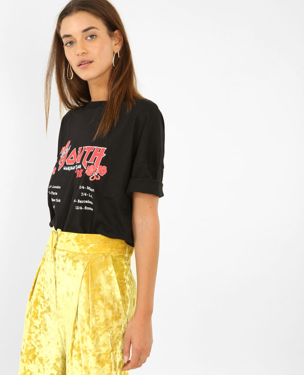 T-shirt rock noir - Pimkie