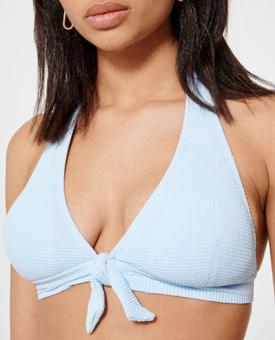 Haut de maillot de bain triangle vert d'eau - Pimkie