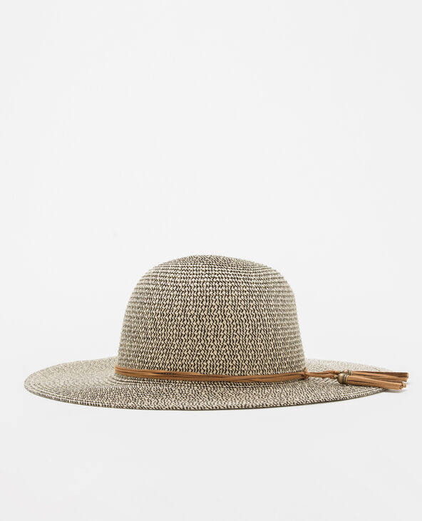 Chapeau paille mélangée beige - Pimkie