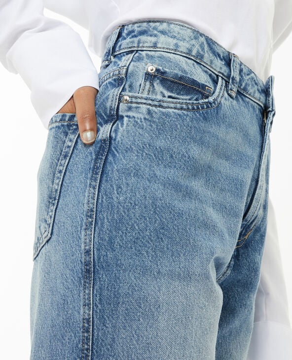 Jean droit taille haute bleu - Pimkie