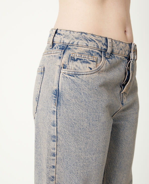 Jean wide taille basse gris clair - Pimkie