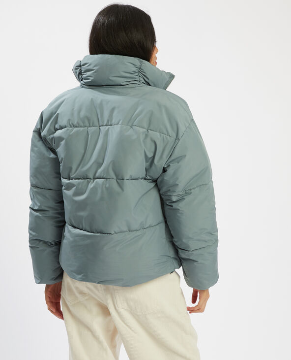 Doudoune matière 100% polyester recyclé bleu clair - Pimkie