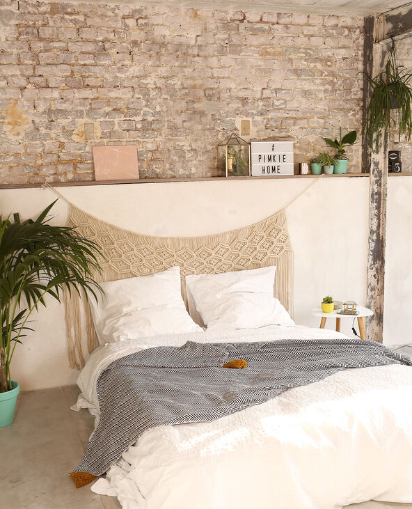 Tête de lit macramé blanc - Pimkie