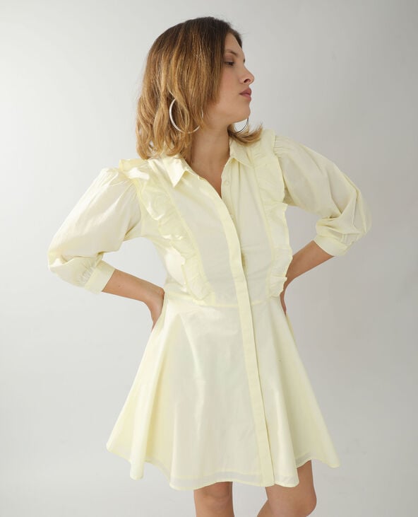 Robe trapèze jaune - Pimkie