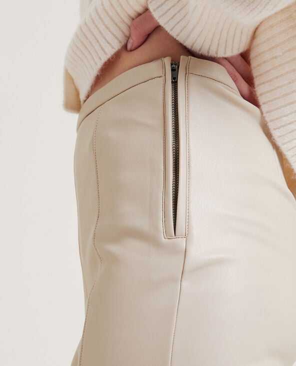 Legging simili cuir écru - Pimkie