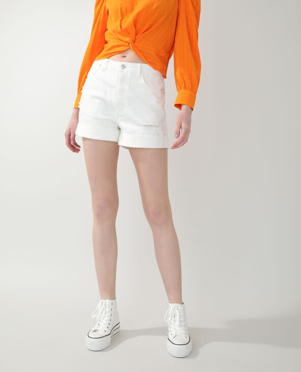 Short en jean écru - Pimkie