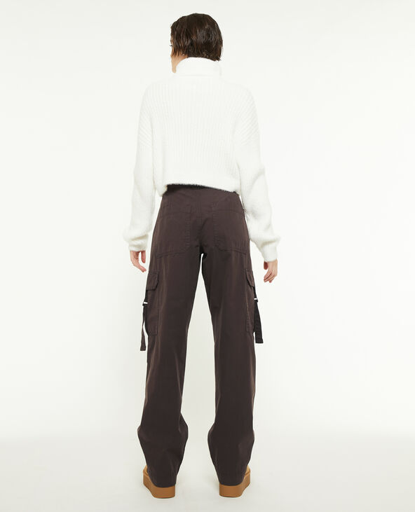 Pantalon cargo avec sangles marron - Pimkie
