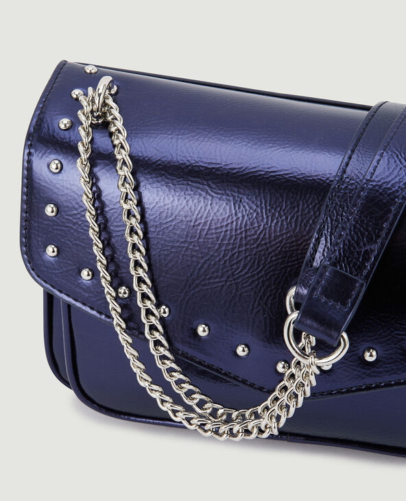 Sac besace avec clous bleu marine - Pimkie