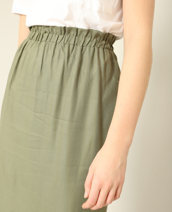 Jupe longue vert de gris - Pimkie