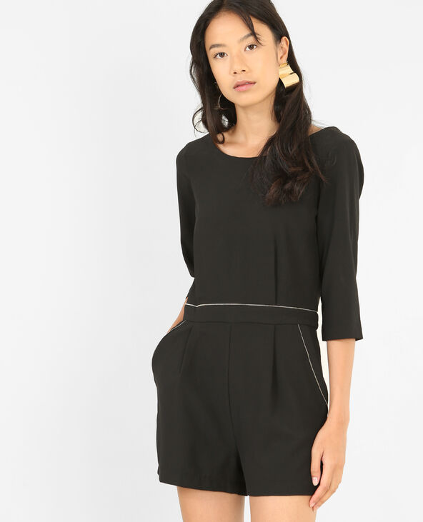 Combishort zippée noir - Pimkie