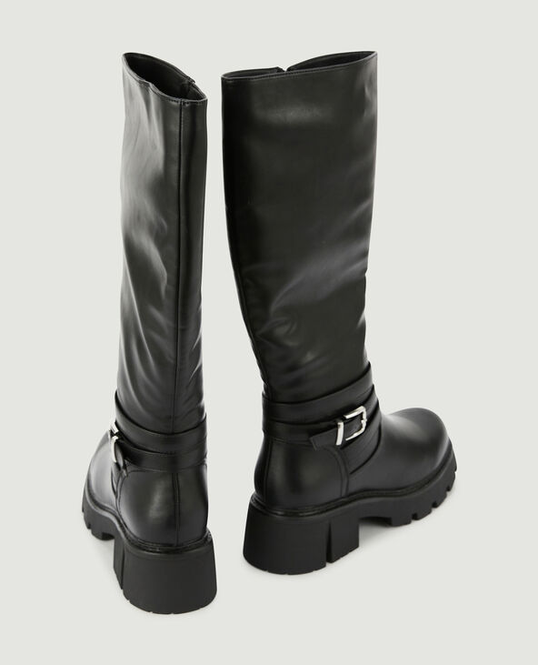 Bottes esprit motard avec bride noir - Pimkie