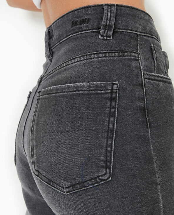 Jean wide taille haute gris foncé - Pimkie