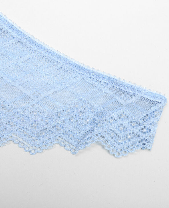Tanga dentelle bleu - Pimkie