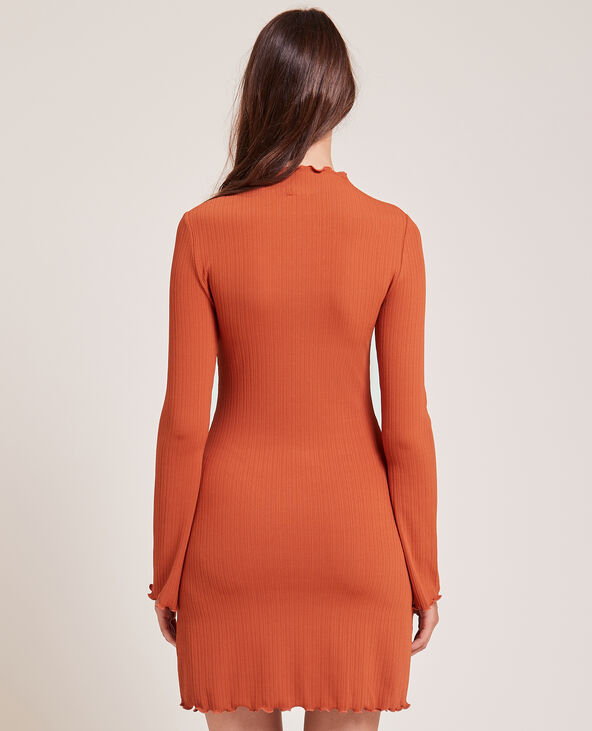 Robe courte et évasée orange - Pimkie