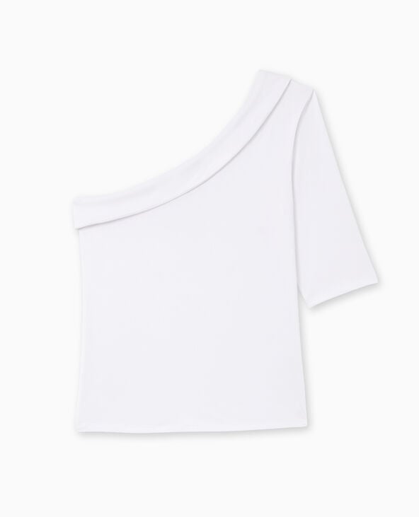 Top one shoulder asymétrique blanc - Pimkie