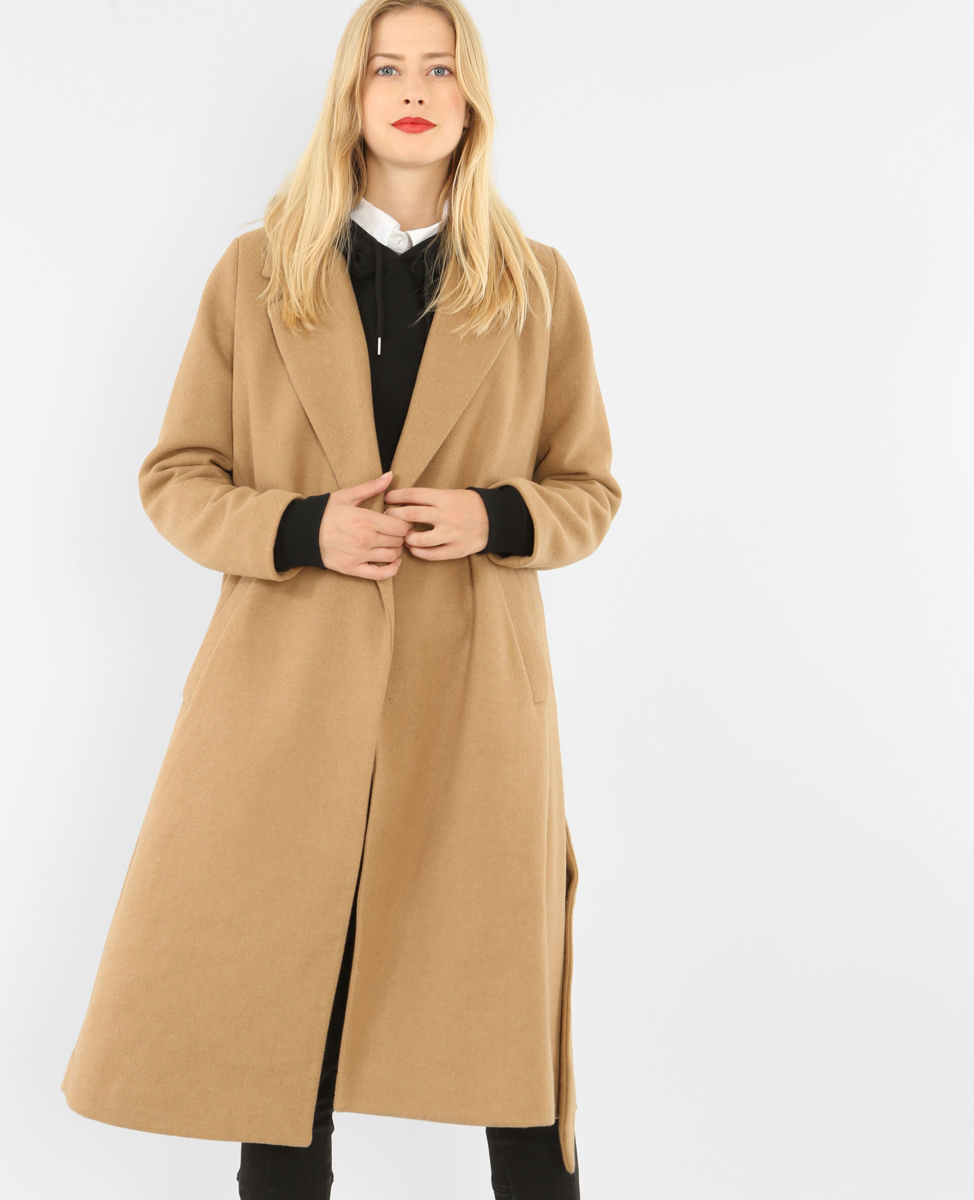 pimkie manteau long beige