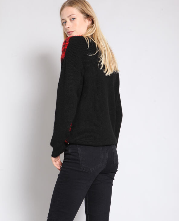 Pull tartan noir - Pimkie