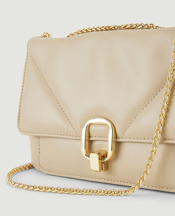 Sac pochette avec chaine beige - Pimkie