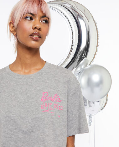 Ensemble pyjama Barbie gris chiné - Pimkie