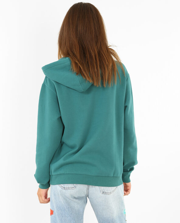Sweat à capuche vert foncé - Pimkie