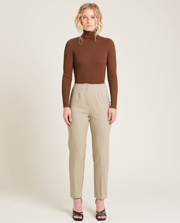 Pantalon cigarette taupe - Pimkie