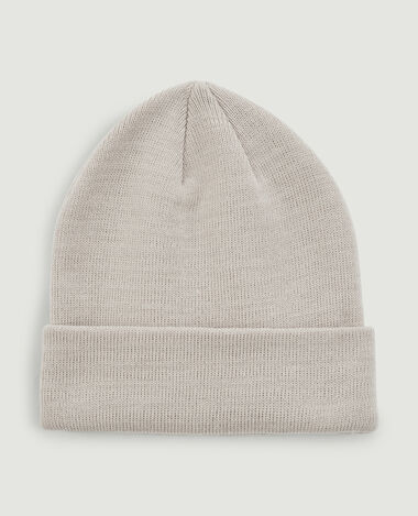 Bonnet avec revers taupe - Pimkie