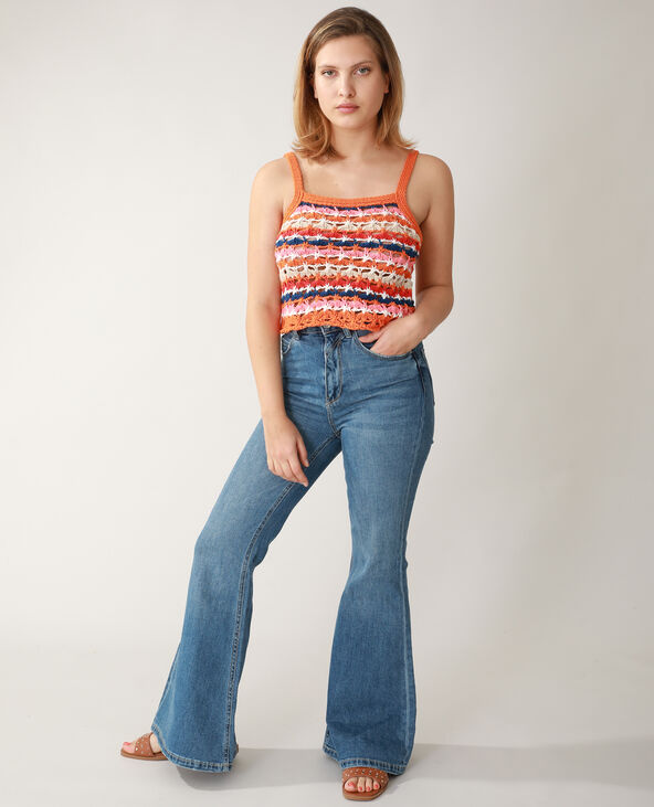 Top en crochet orange - Pimkie