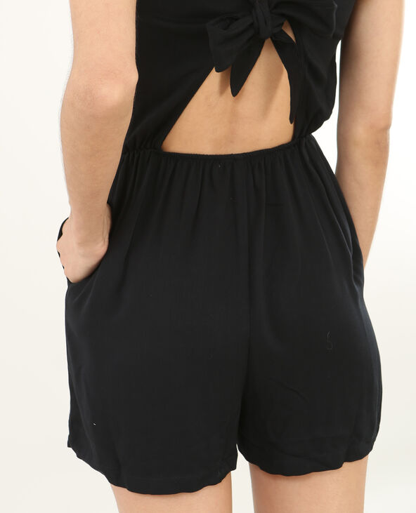 Combishort dos ouvert noir - Pimkie