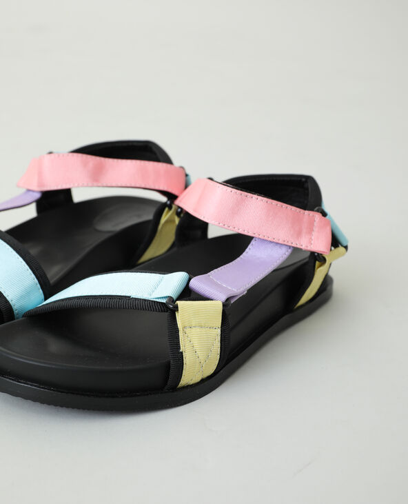 Sandales multicolores bleu - Pimkie
