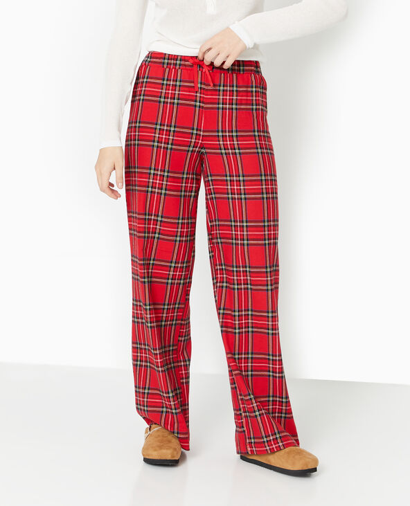 Pantalon de pyjama à carreaux rouge - Pimkie
