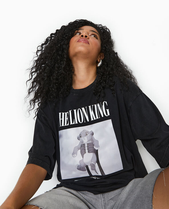 T-shirt oversize THE LION KING noir - Pimkie
