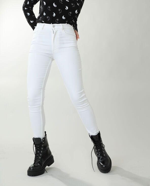 Jean skinny high waist blanc - Pimkie