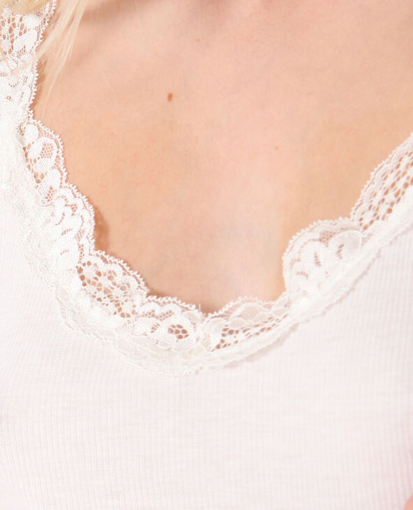 Débardeur dentelle blanc - Pimkie