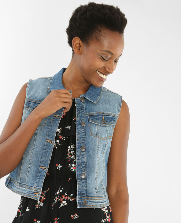 Veste en jean sans manches