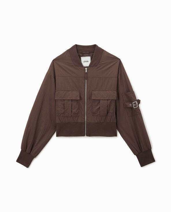 Bomber en toile parachute marron - Pimkie