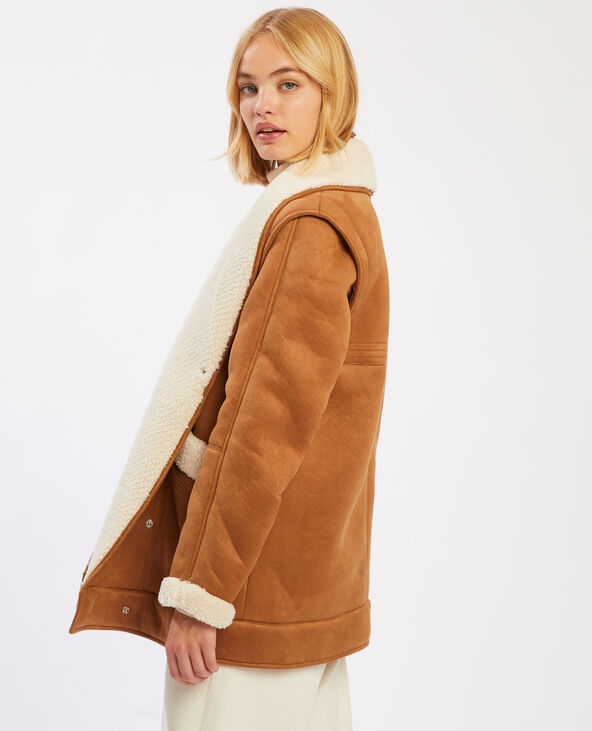 Manteau fausse 2025 peau de mouton