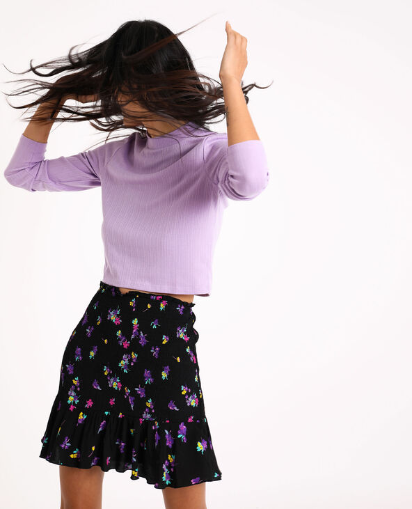 Jupe en smock noir - Pimkie