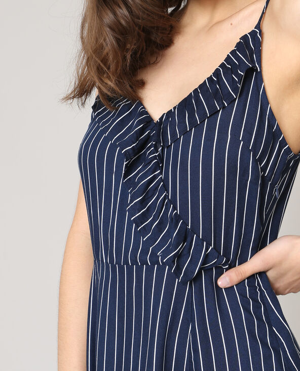 Robe à fines bretelles bleu marine - Pimkie