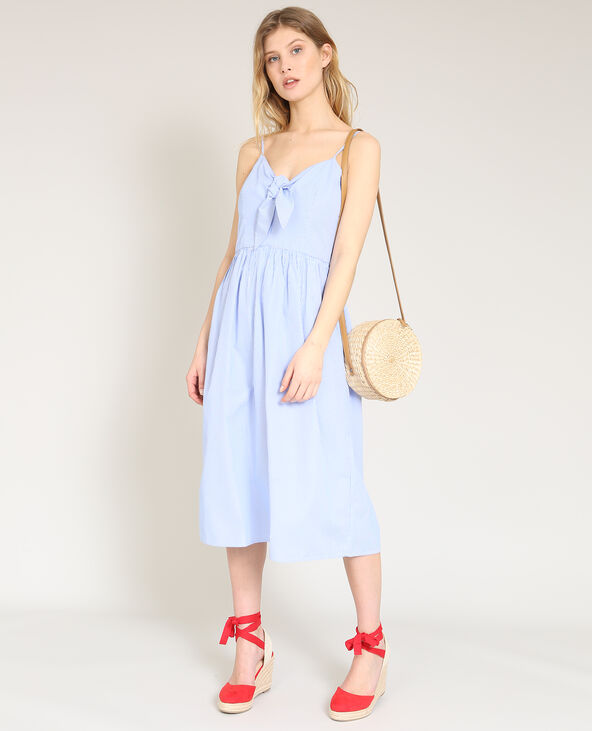 Robe midi à rayures bleu clair - Pimkie