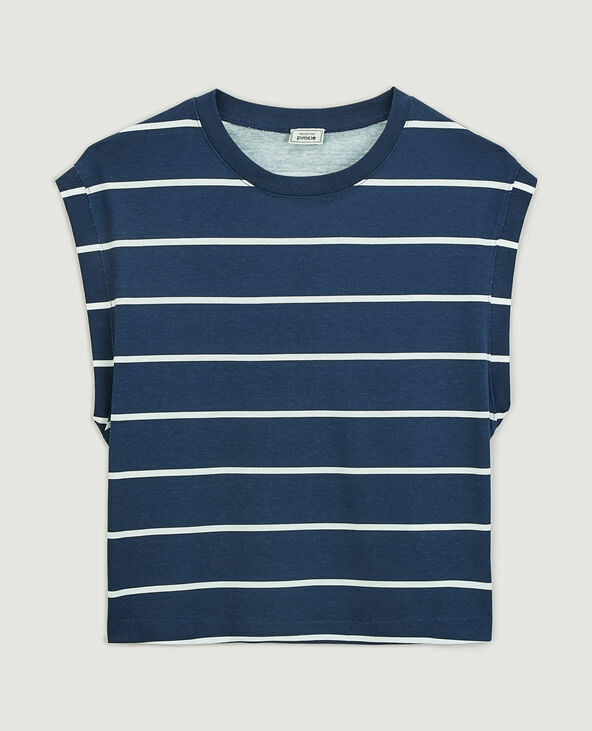 T-shirt sans manches bleu marine - Pimkie