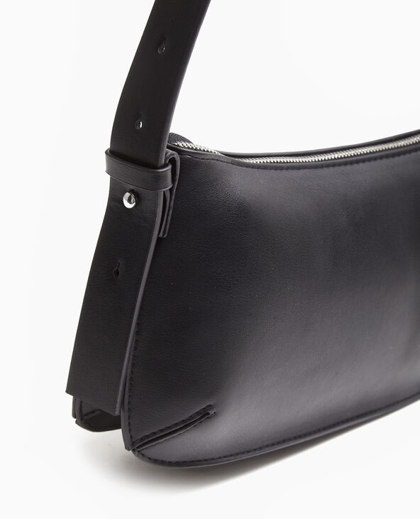 Sac porté épaule effet double poche noir - Pimkie