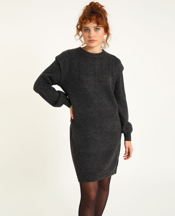 Robe pull gris chiné - Pimkie