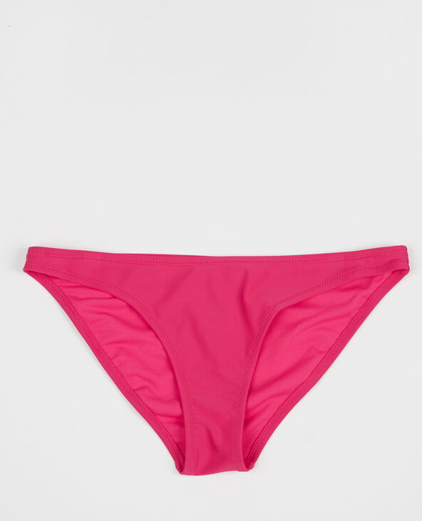 Bas de maillot de bain uni rose fuchsia - Pimkie