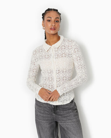 Blouse Chemisier et Chemise Femme Blanche Longue Noire Pimkie